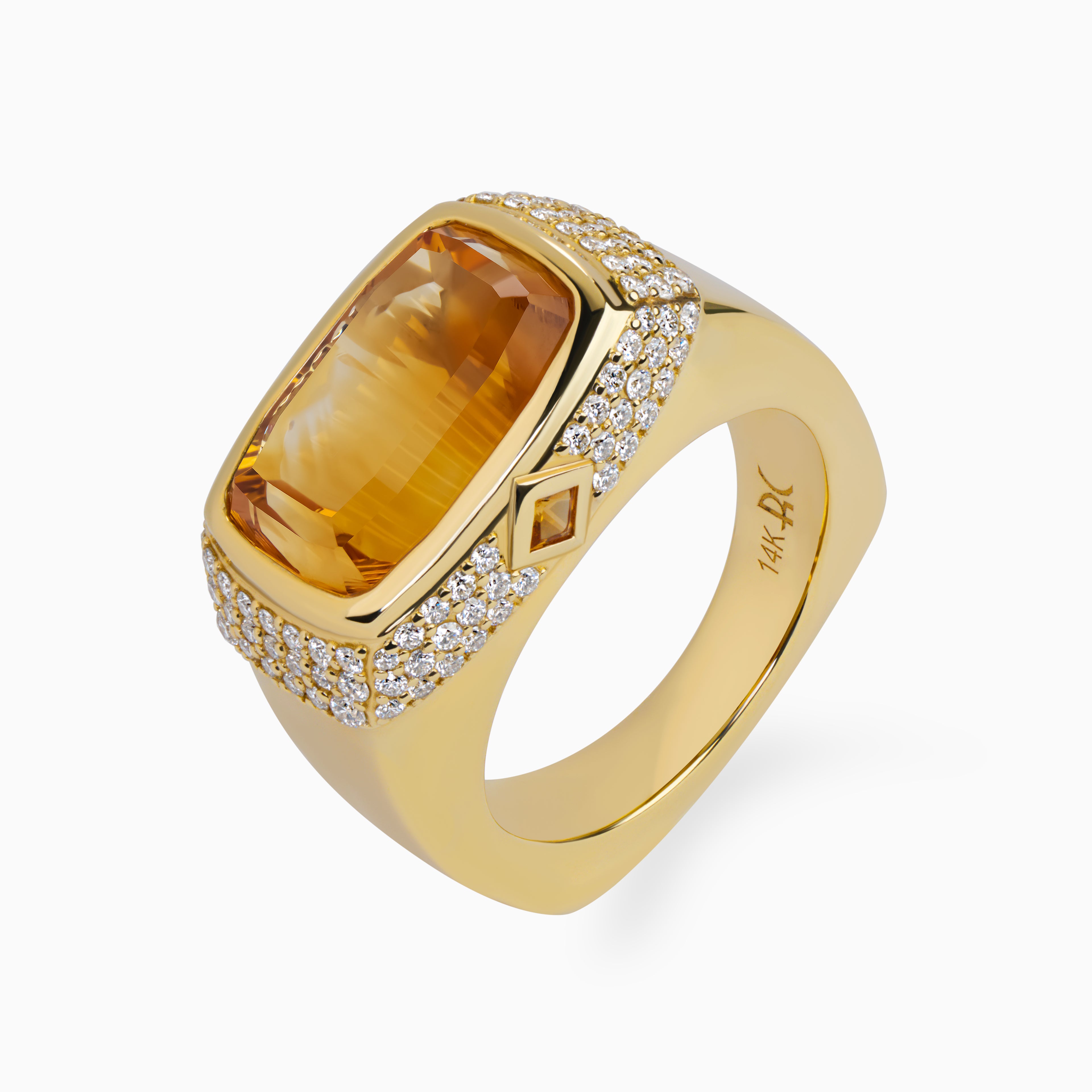 Fire Citrine Ring