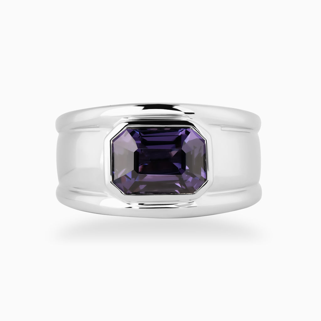 4.05ct Purple Spinel Mens Ring