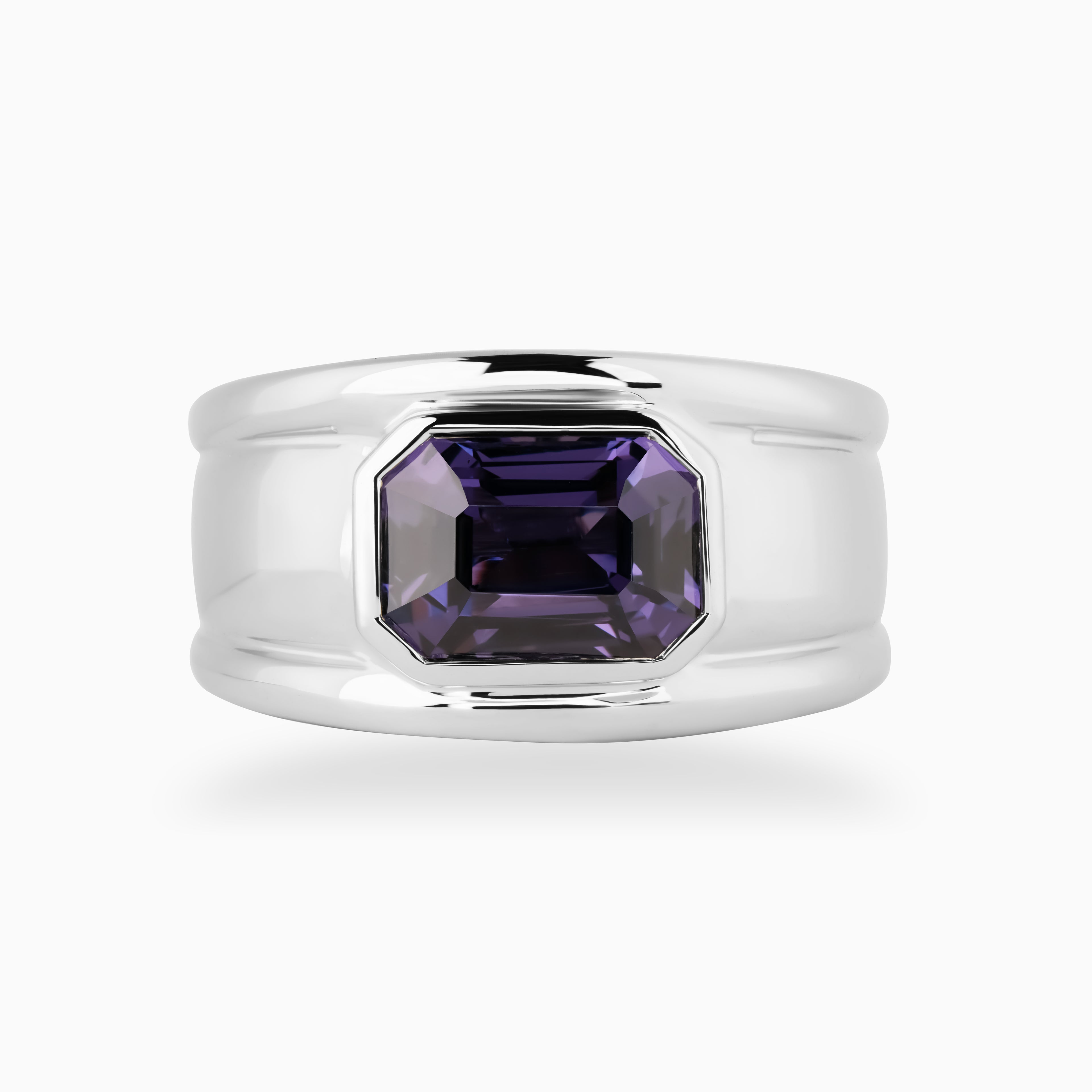 4.05ct Purple Spinel Mens Ring