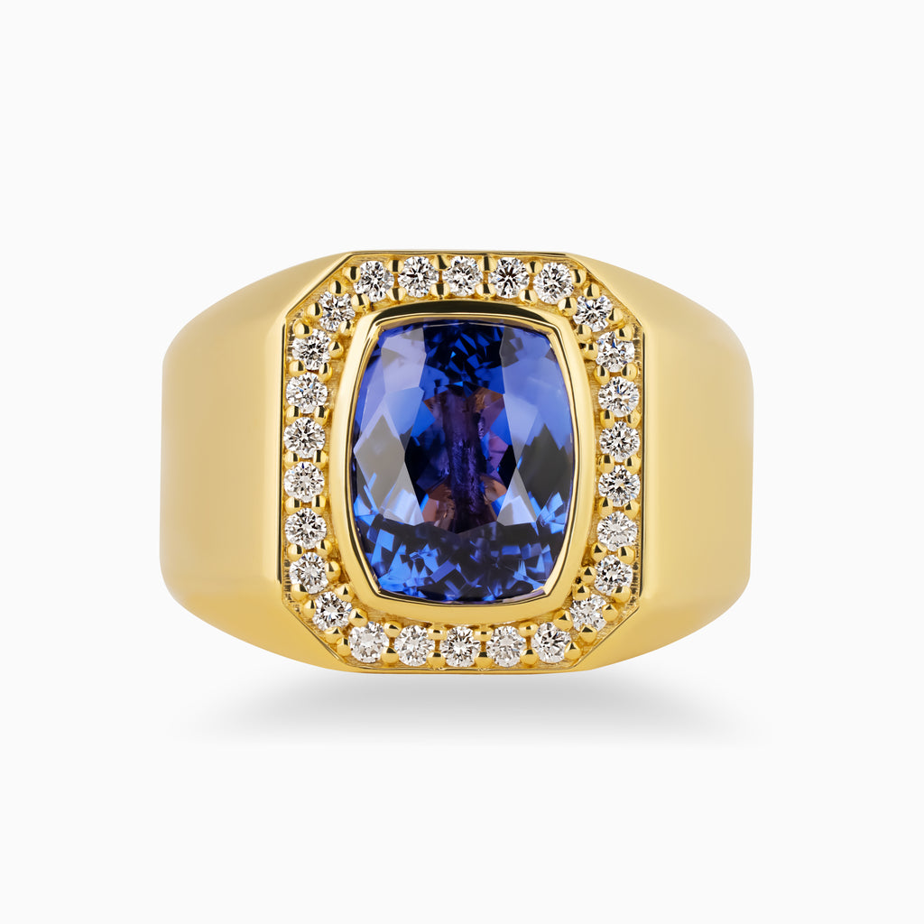 4.17ct Tanzanite Mens Ring