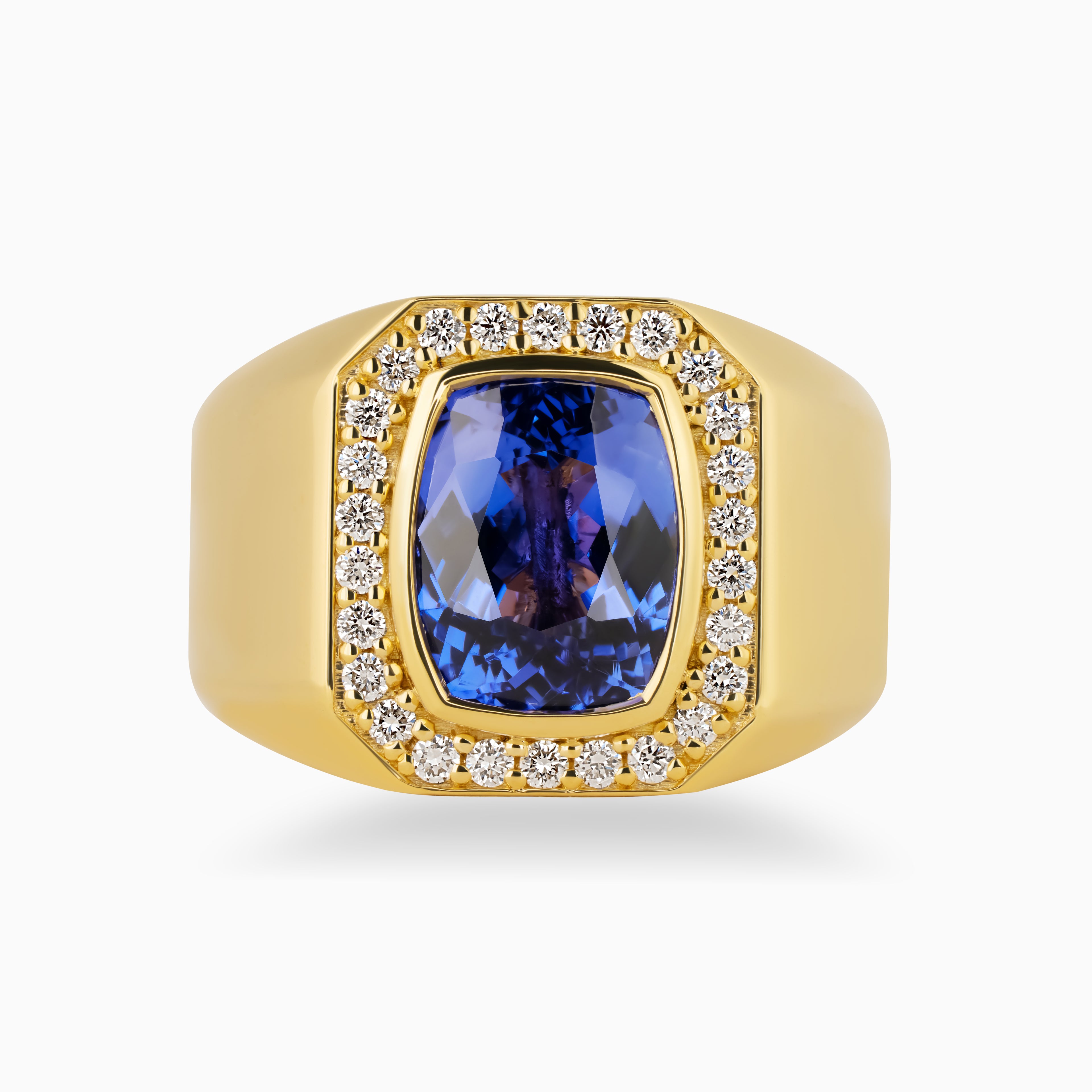 4.17ct Tanzanite Mens Ring