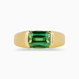 3.49ct Green Tourmaline Mens Ring