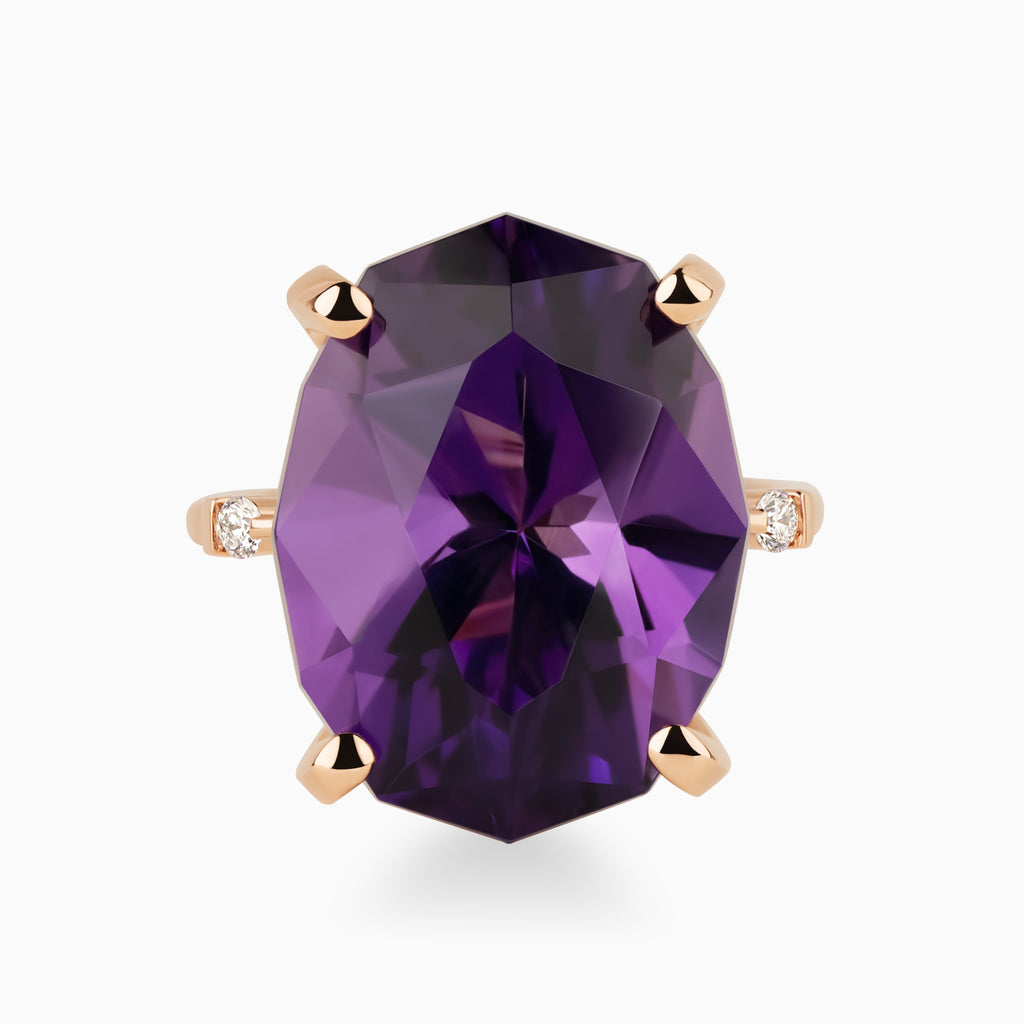 14.62ct Oval Amethyst Ring
