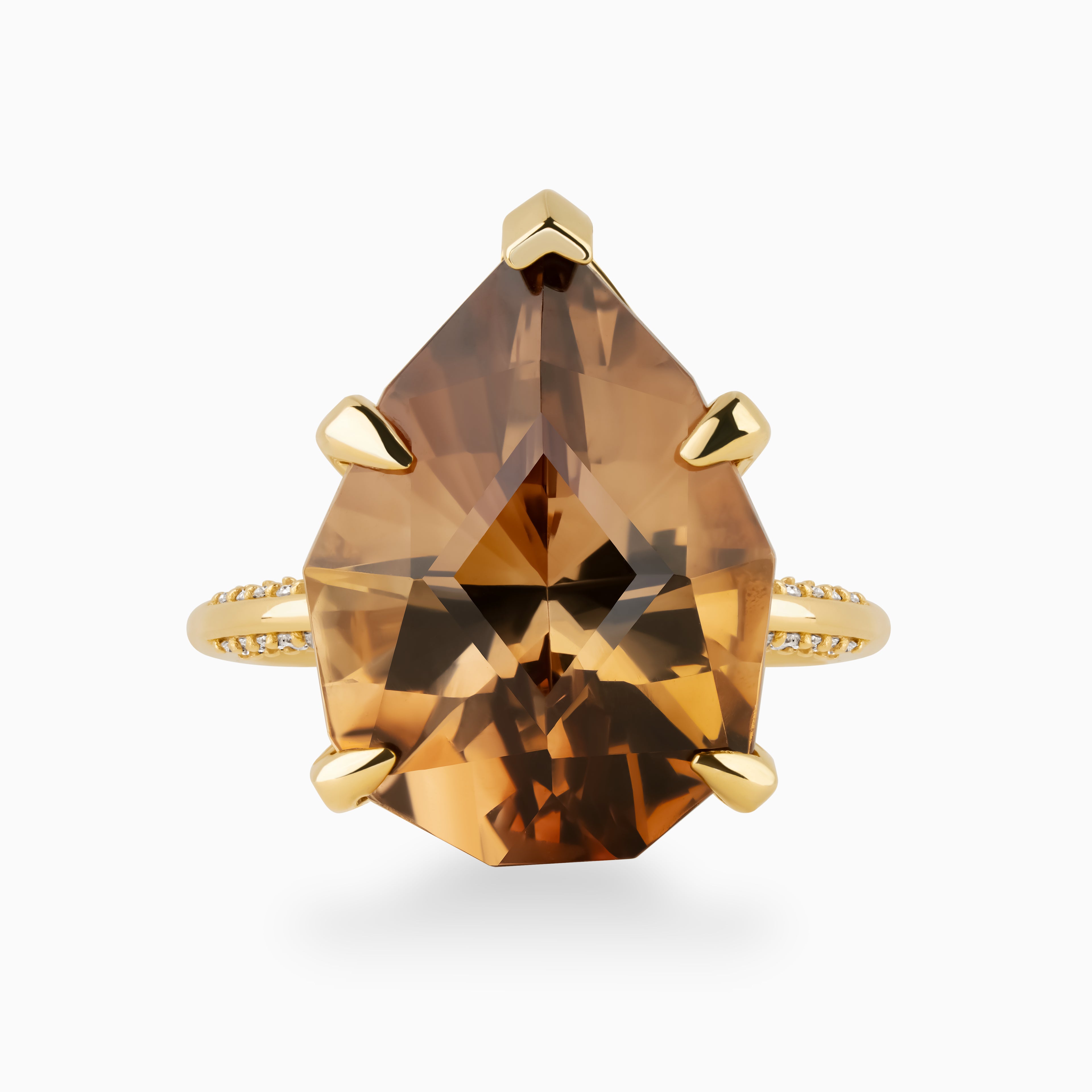 14.08ct Pear Topaz Ring