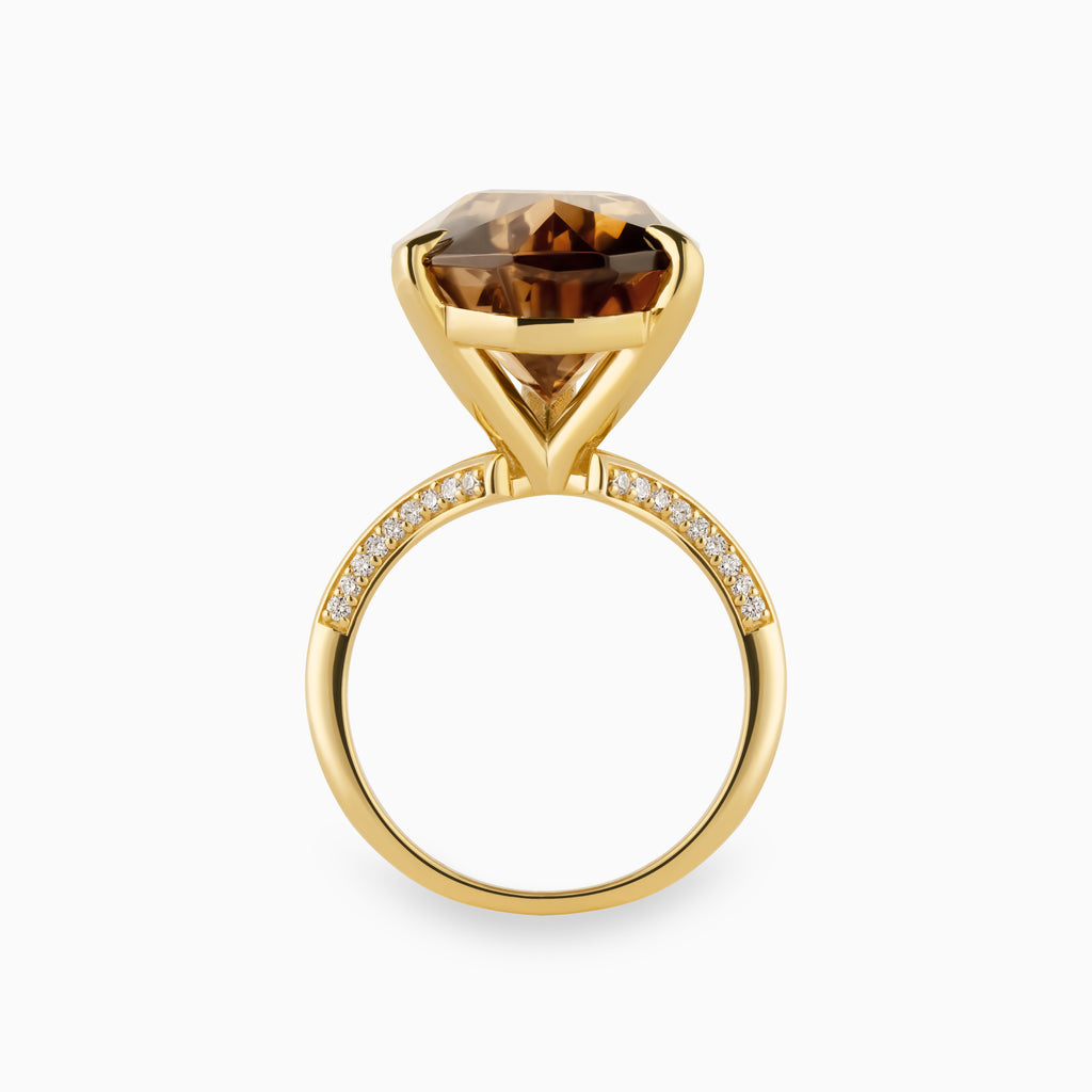 14.08ct Pear Topaz Ring