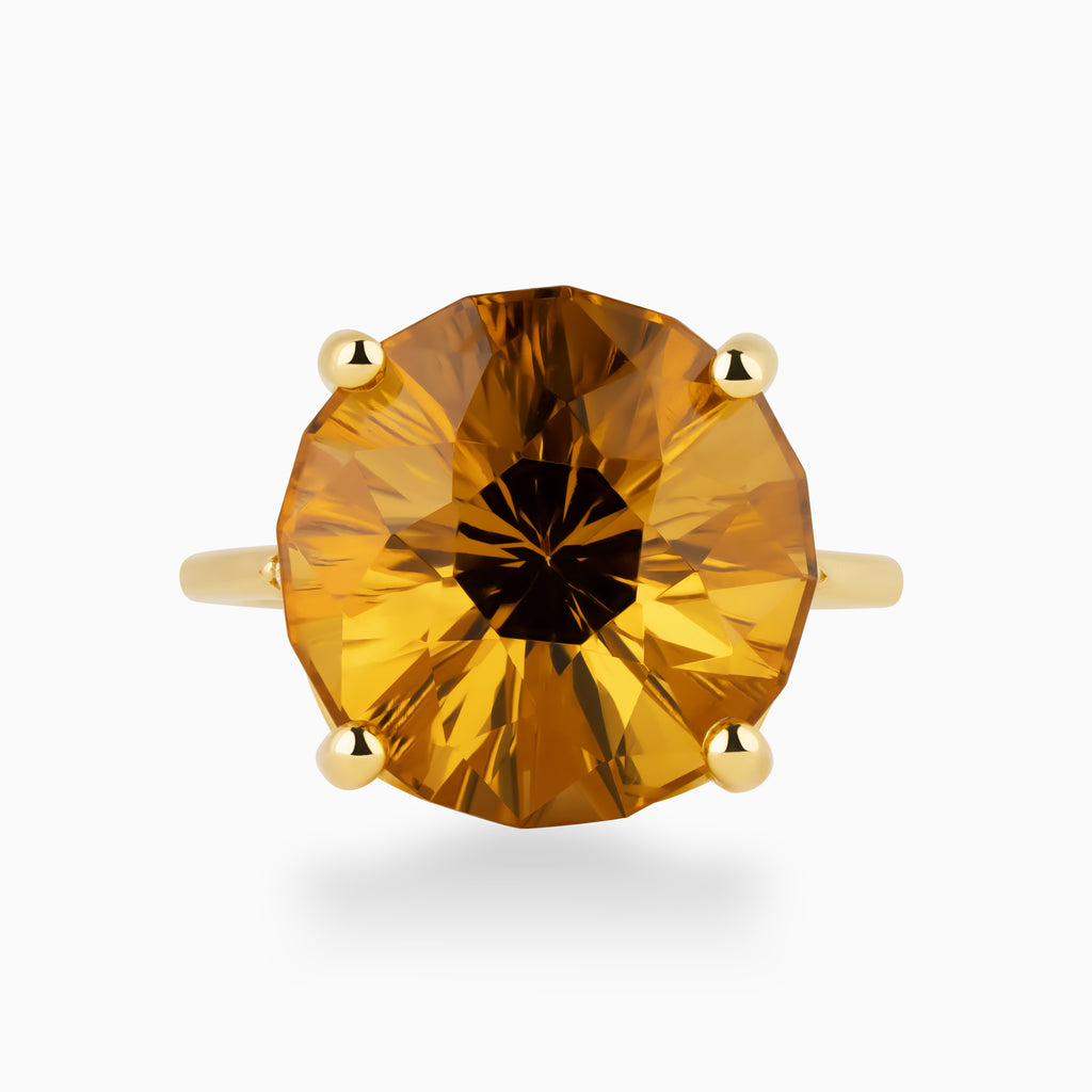 9.88ct Round Citrine Ring