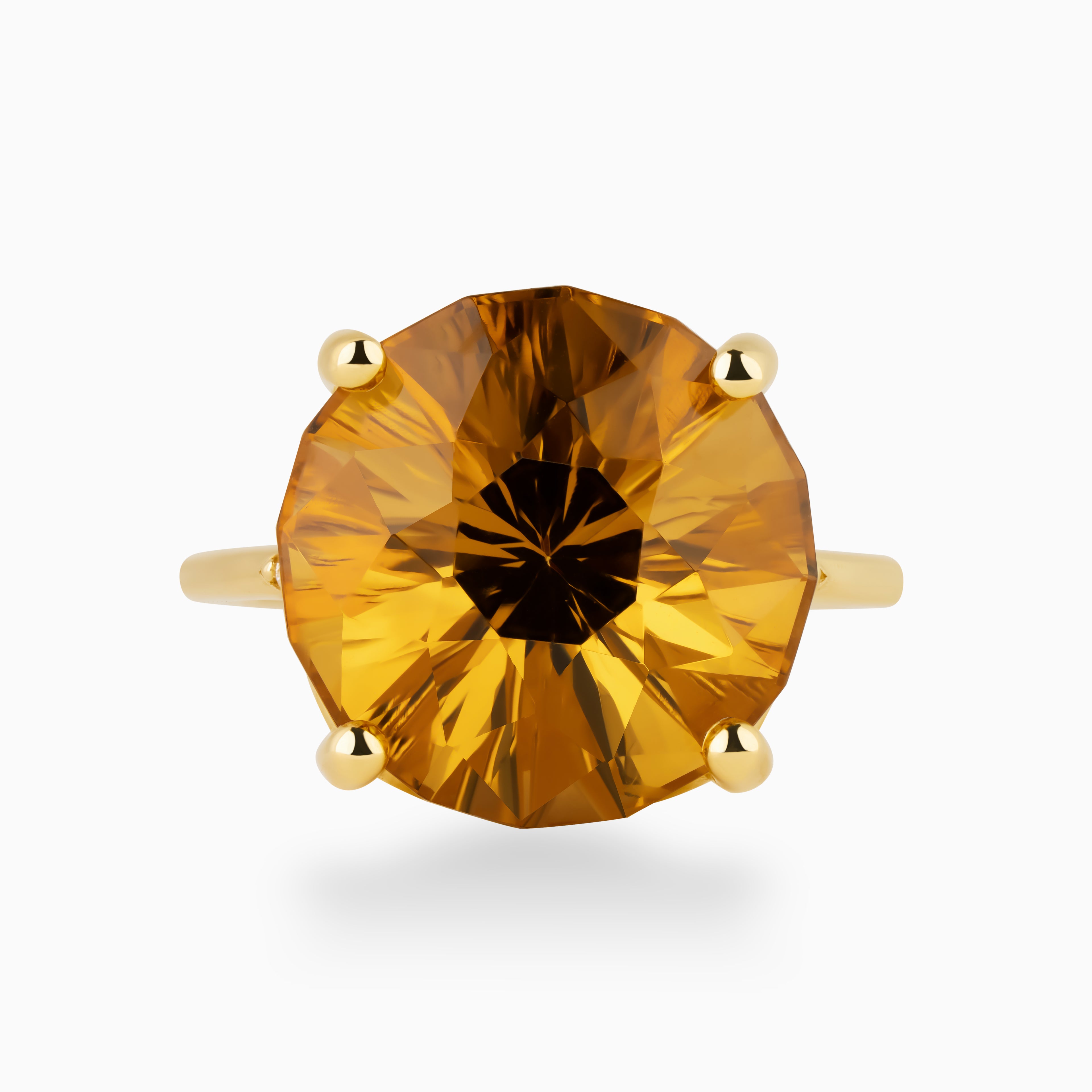 9.88ct Round Citrine Ring