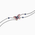Micro Mosaic Butterfly Chain Bracelet