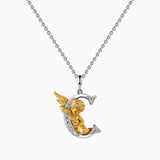 My Angel Letter Pendant Necklace