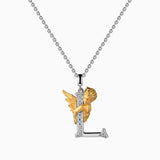 My Angel Letter Pendant Necklace