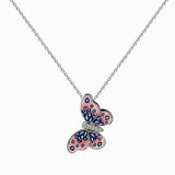 Micro Mosaic Butterfly Necklace