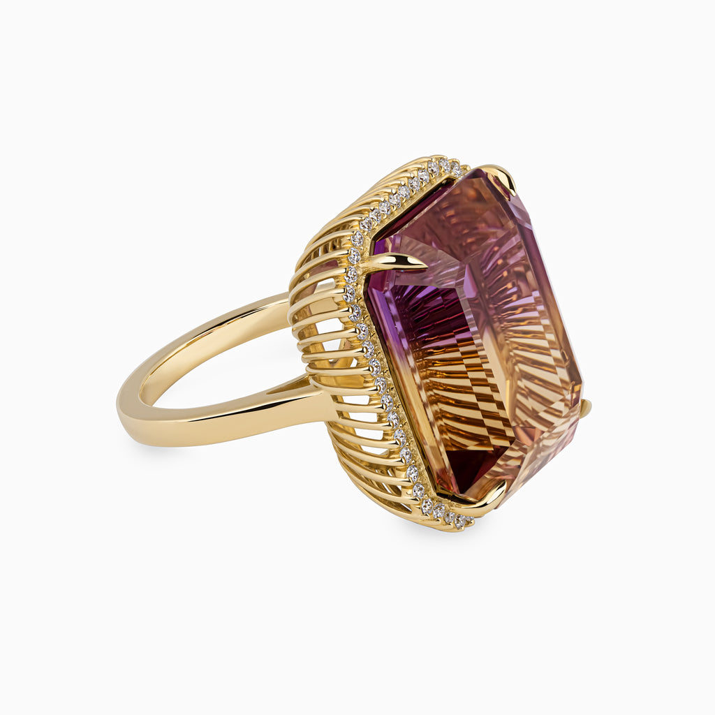 Ametrine Birdcage Ring