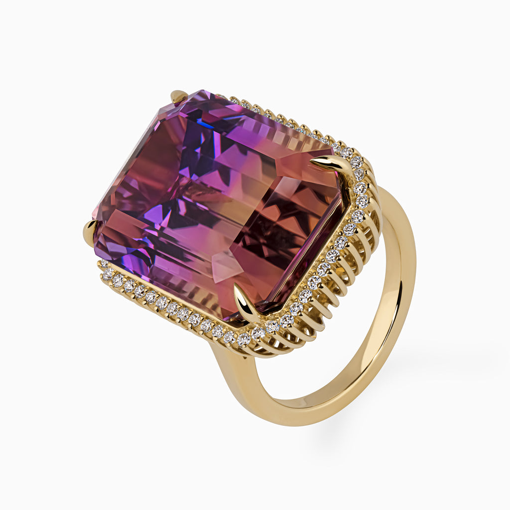 Ametrine Birdcage Ring