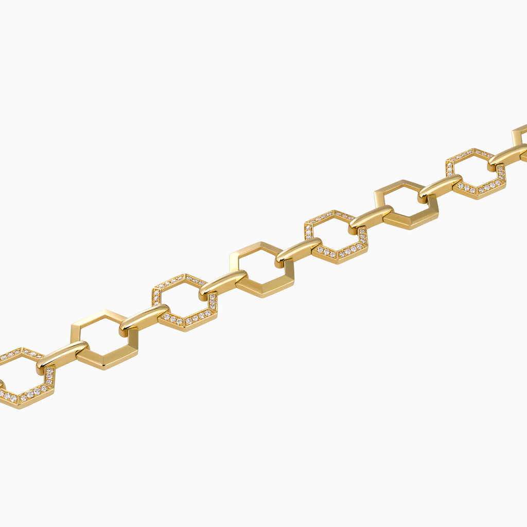 Hexagon Link Bracelet