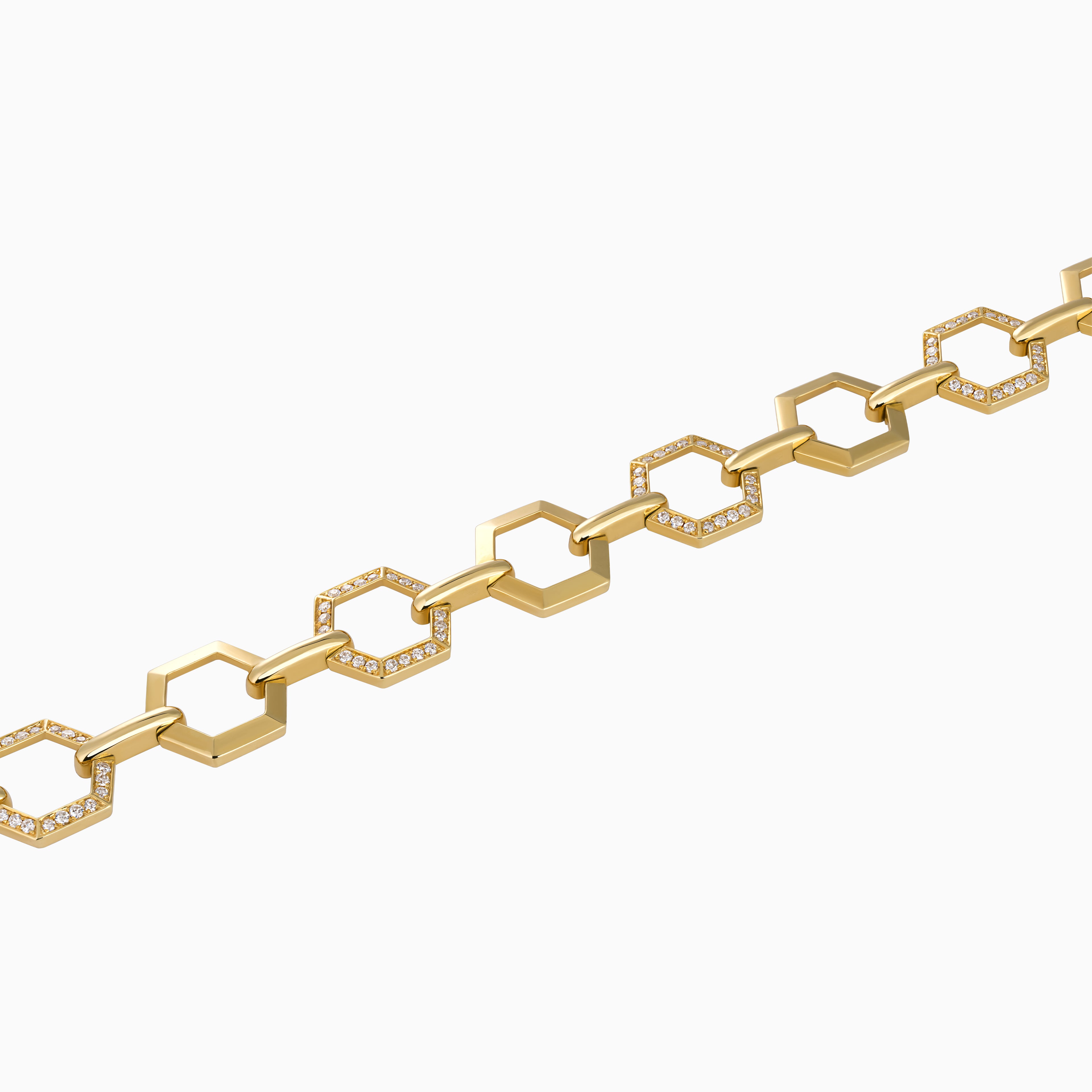 Hexagon Link Bracelet