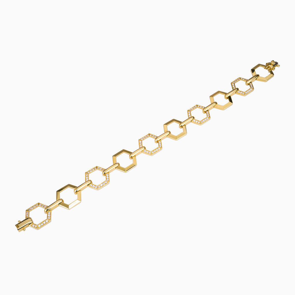 Hexagon Link Bracelet