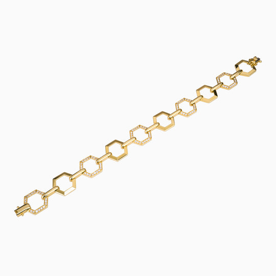 Hexagon Link Bracelet