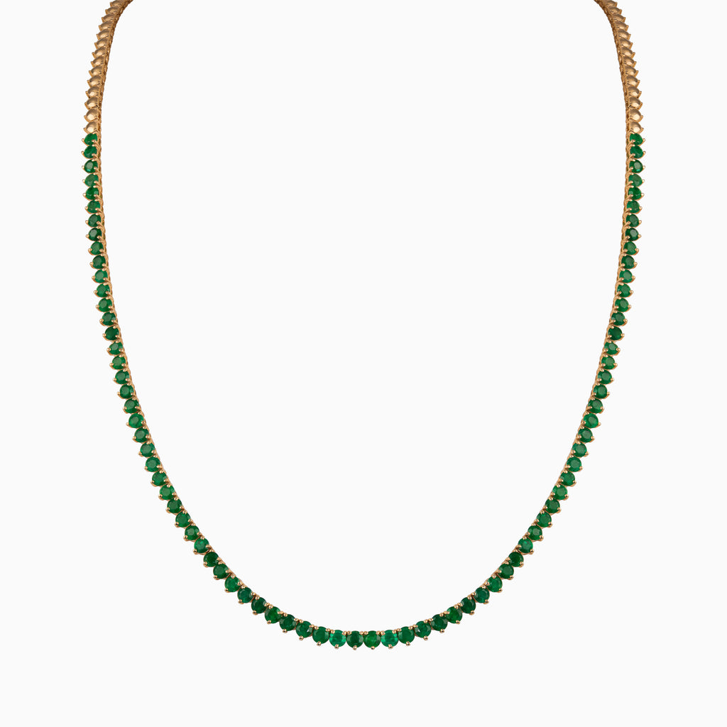 Beaded Emerald Necklace