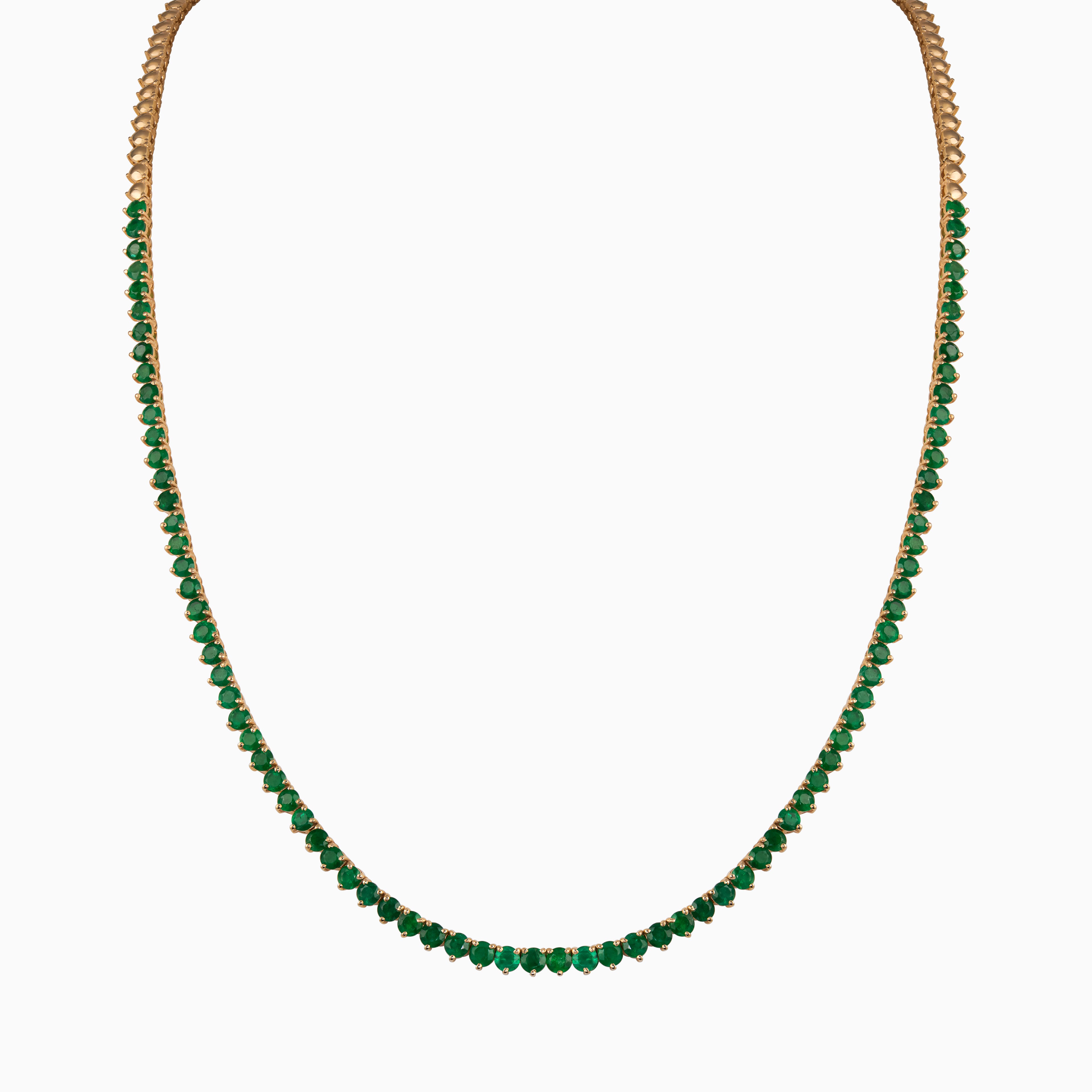 Beaded Emerald Necklace