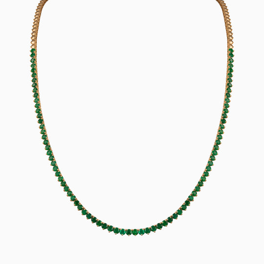 Beaded Emerald Necklace