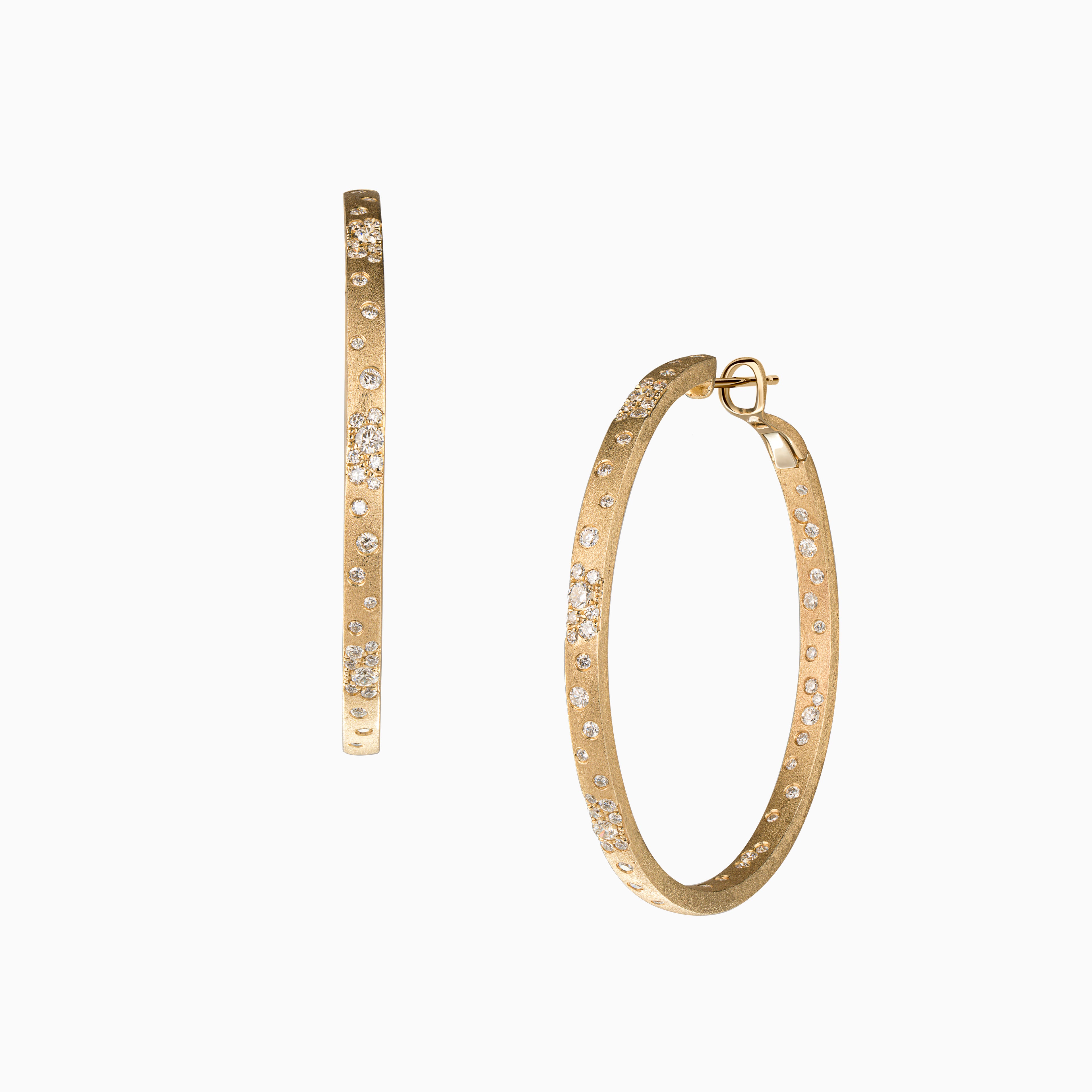Large Diamond Confetti Hoops
