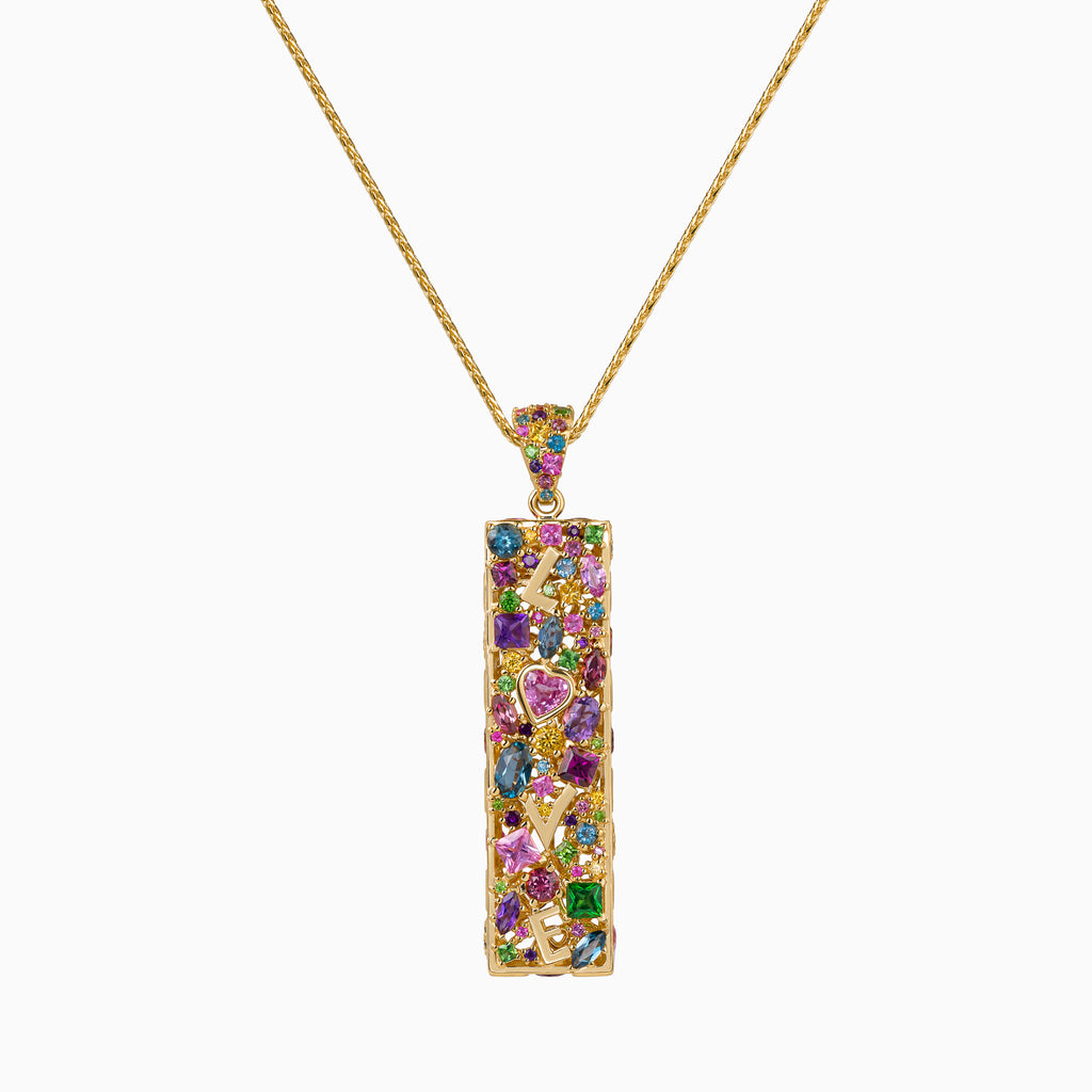 Multi-Colored Love Pendant