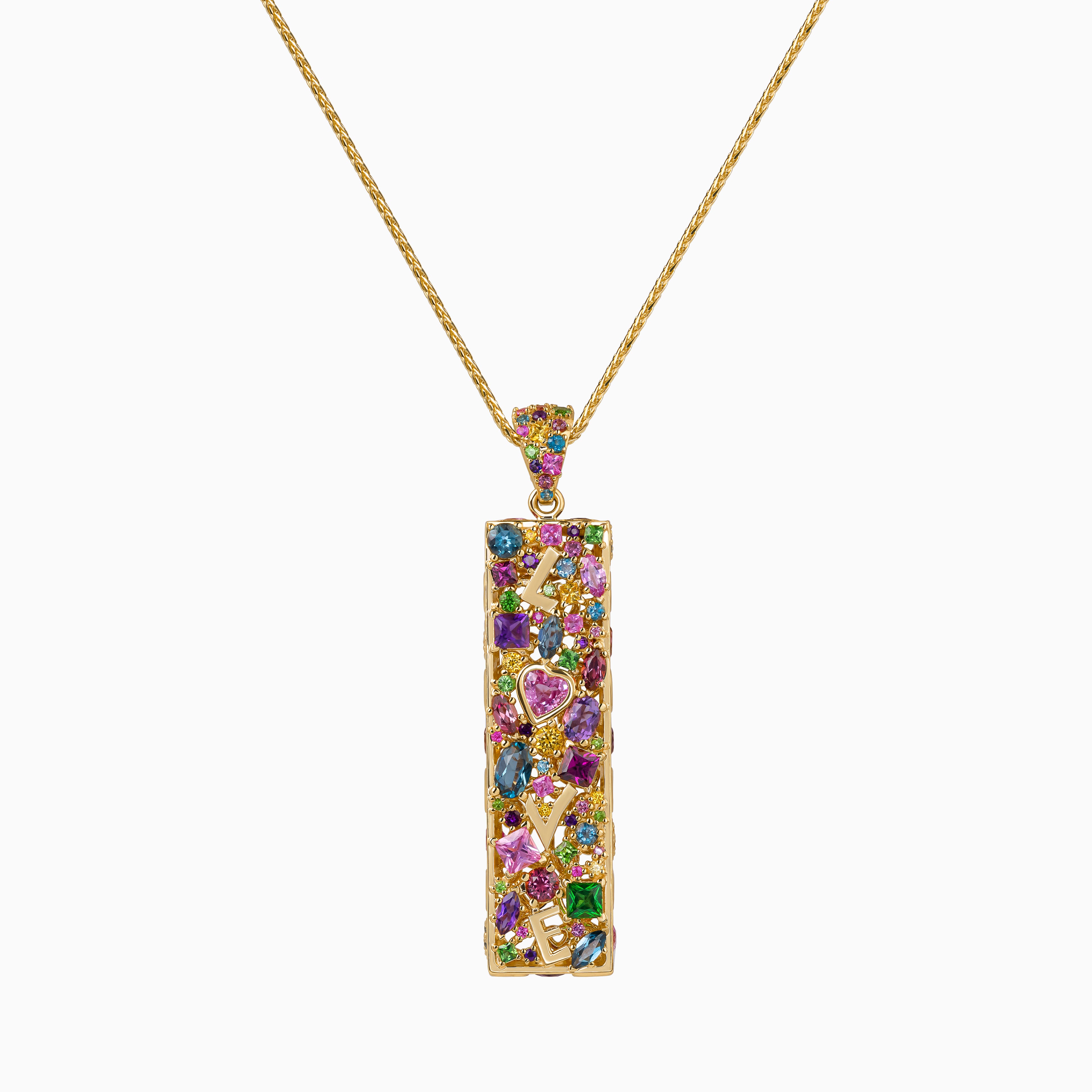 Multi-Colored Love Pendant