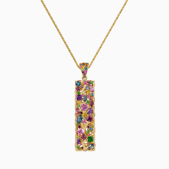 Multi-Colored Love Pendant