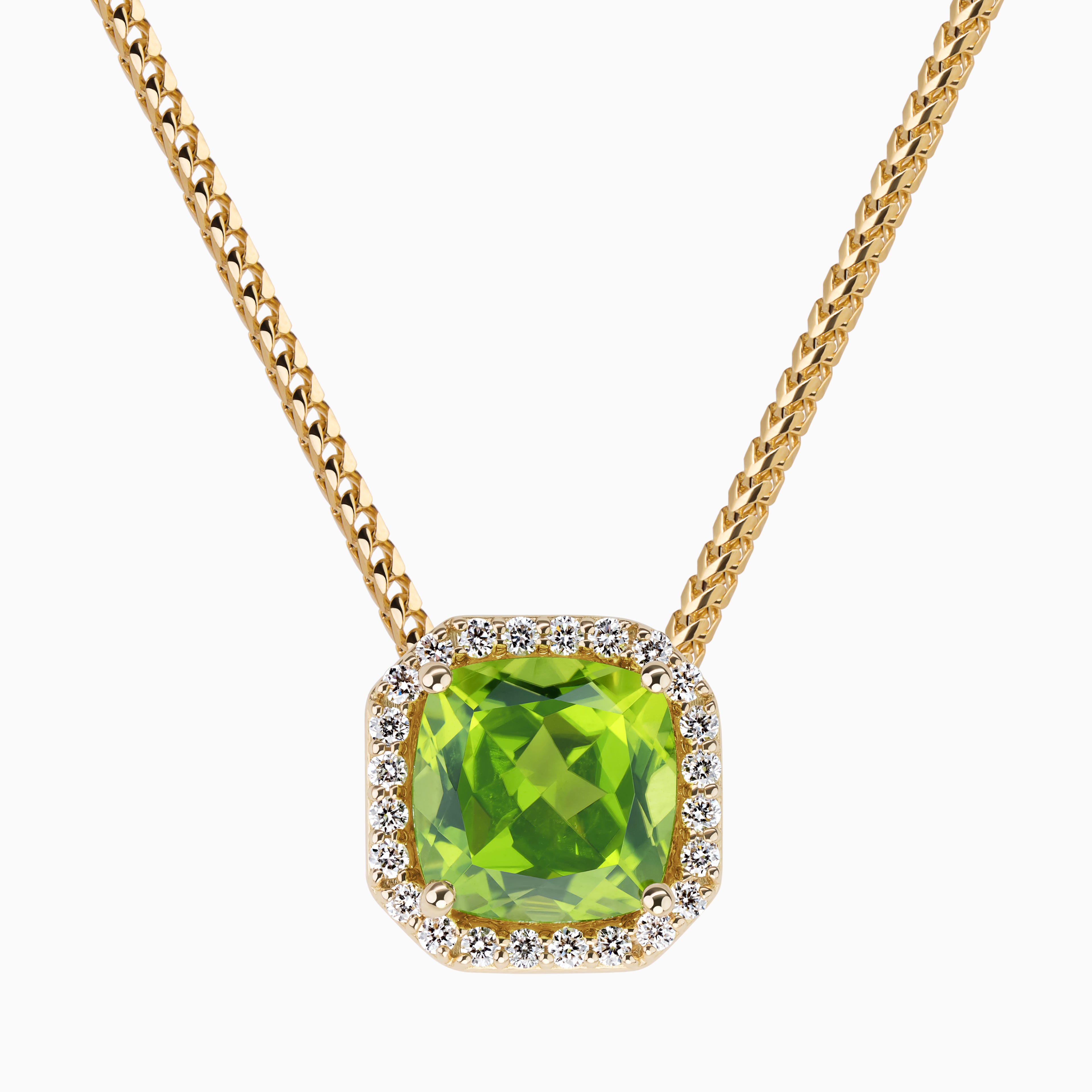 Peridot Drop Necklace