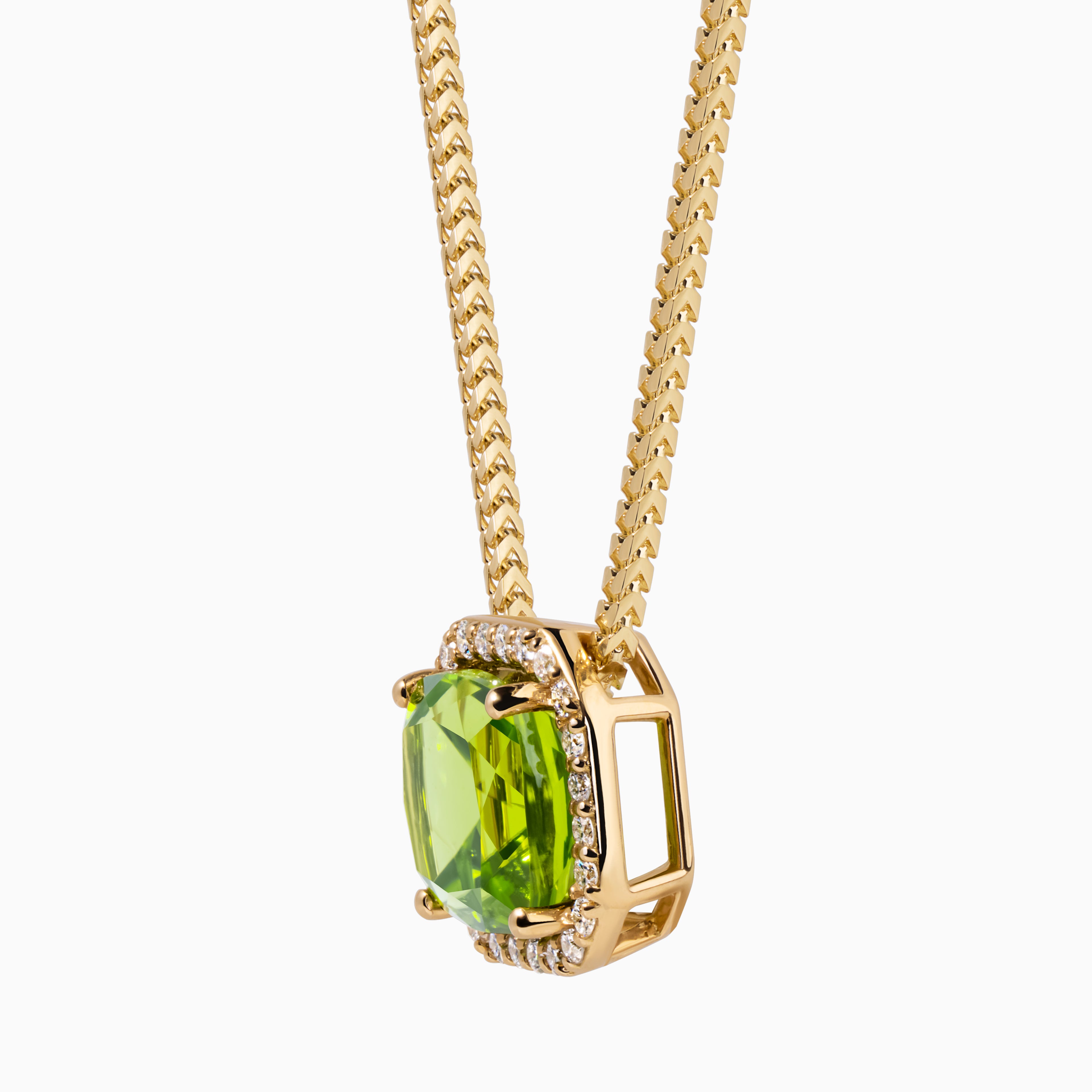 Peridot Drop Necklace