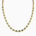 Diamond and Tsavorite Beaded Necklace