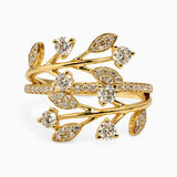 Diamond Leaves Ring