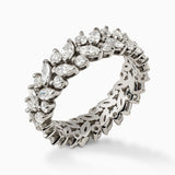 2.36ct Marquise and Round Diamond Eternity Ring