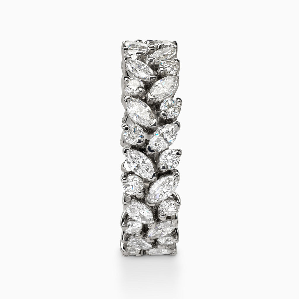 2.36ct Marquise and Round Diamond Eternity Ring