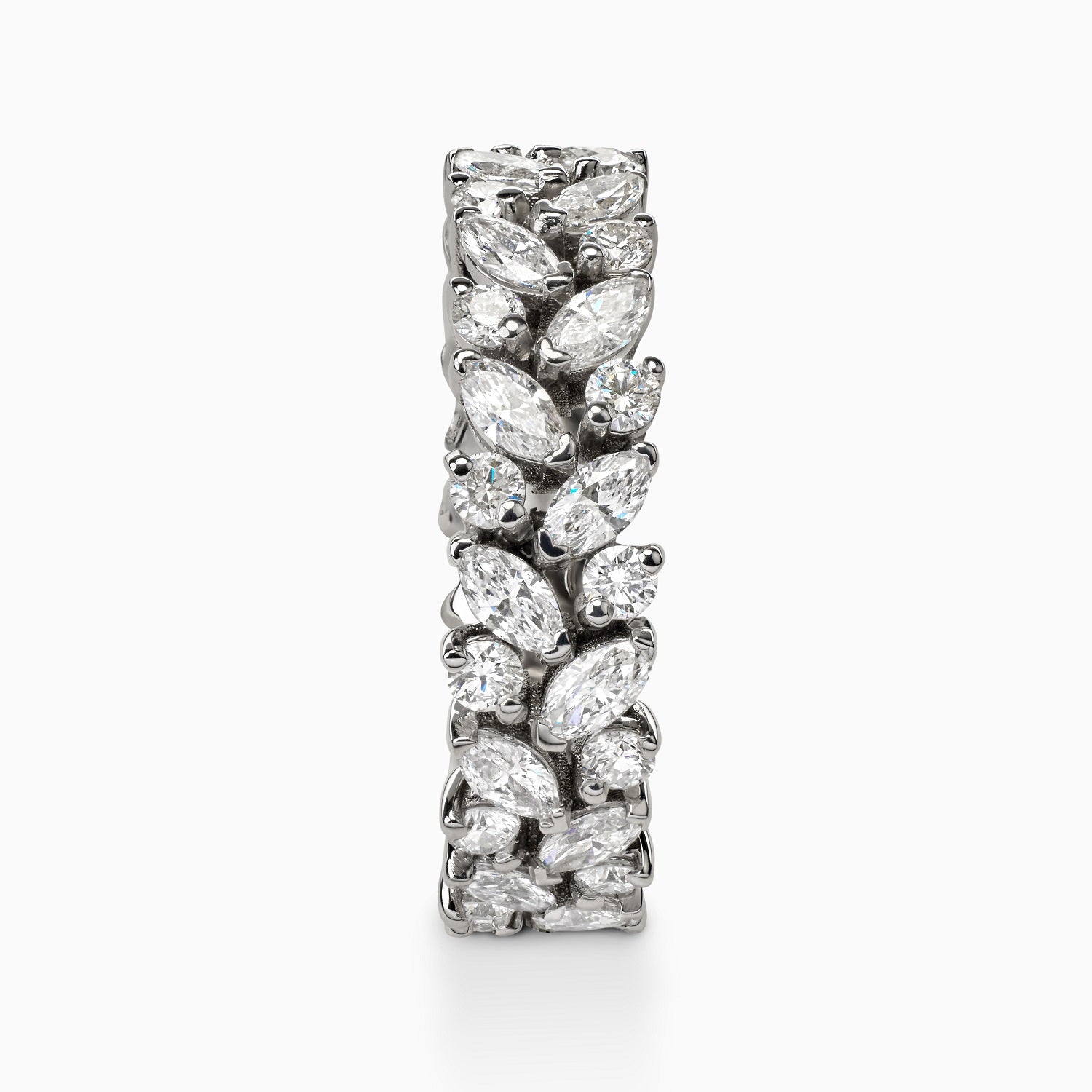 2.36ct Marquise and Round Diamond Eternity Ring