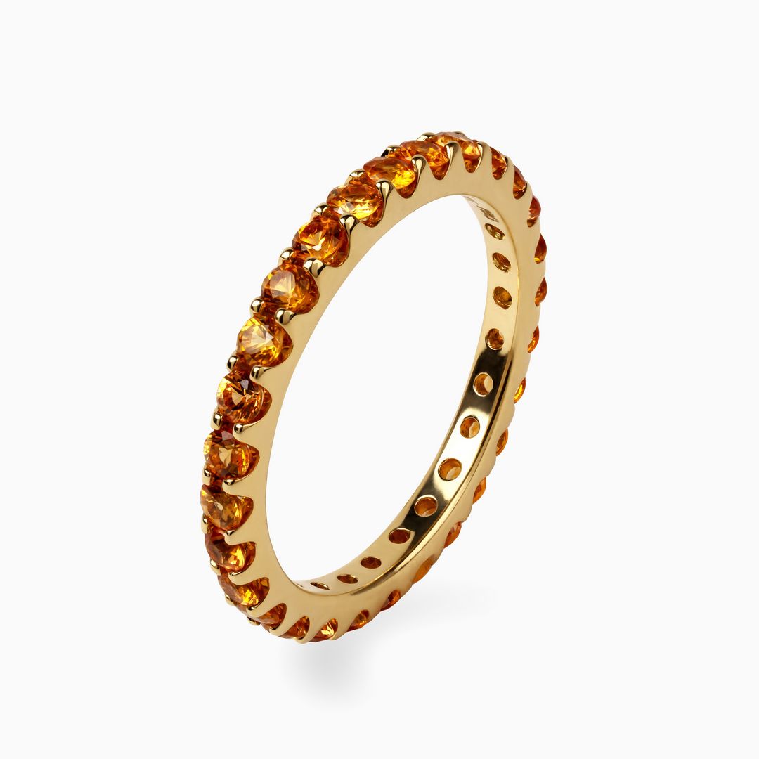 2mm Sapphire Eternity Band