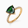 2.10ct Tsavorite Ring with Diamonds