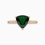 2.10ct Tsavorite Ring with Diamonds