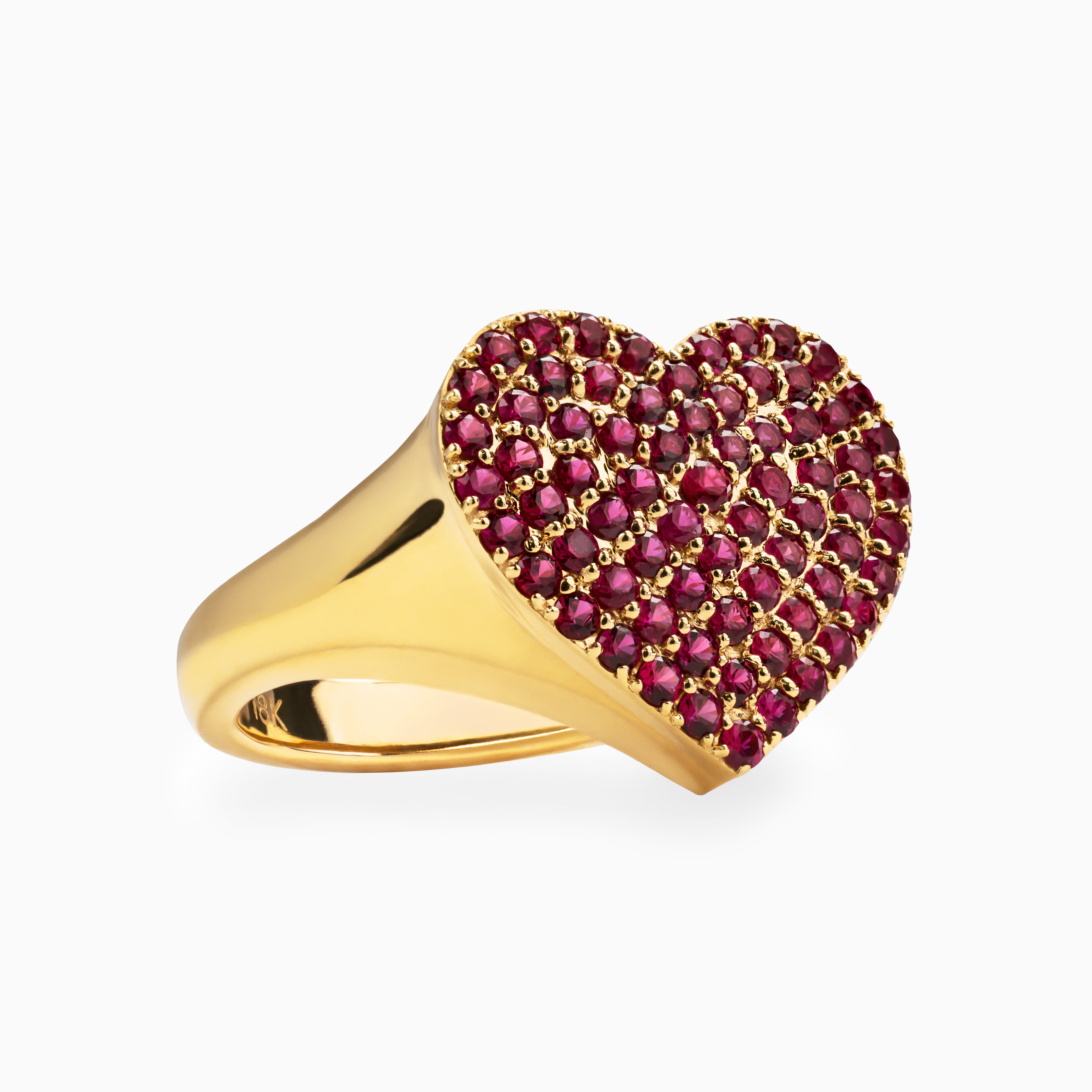 Ruby Heart Ring