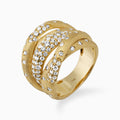 Twisted Diamond Confetti Ring