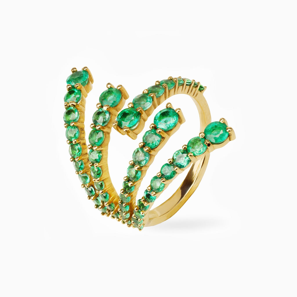 Emerald Wrap Ring