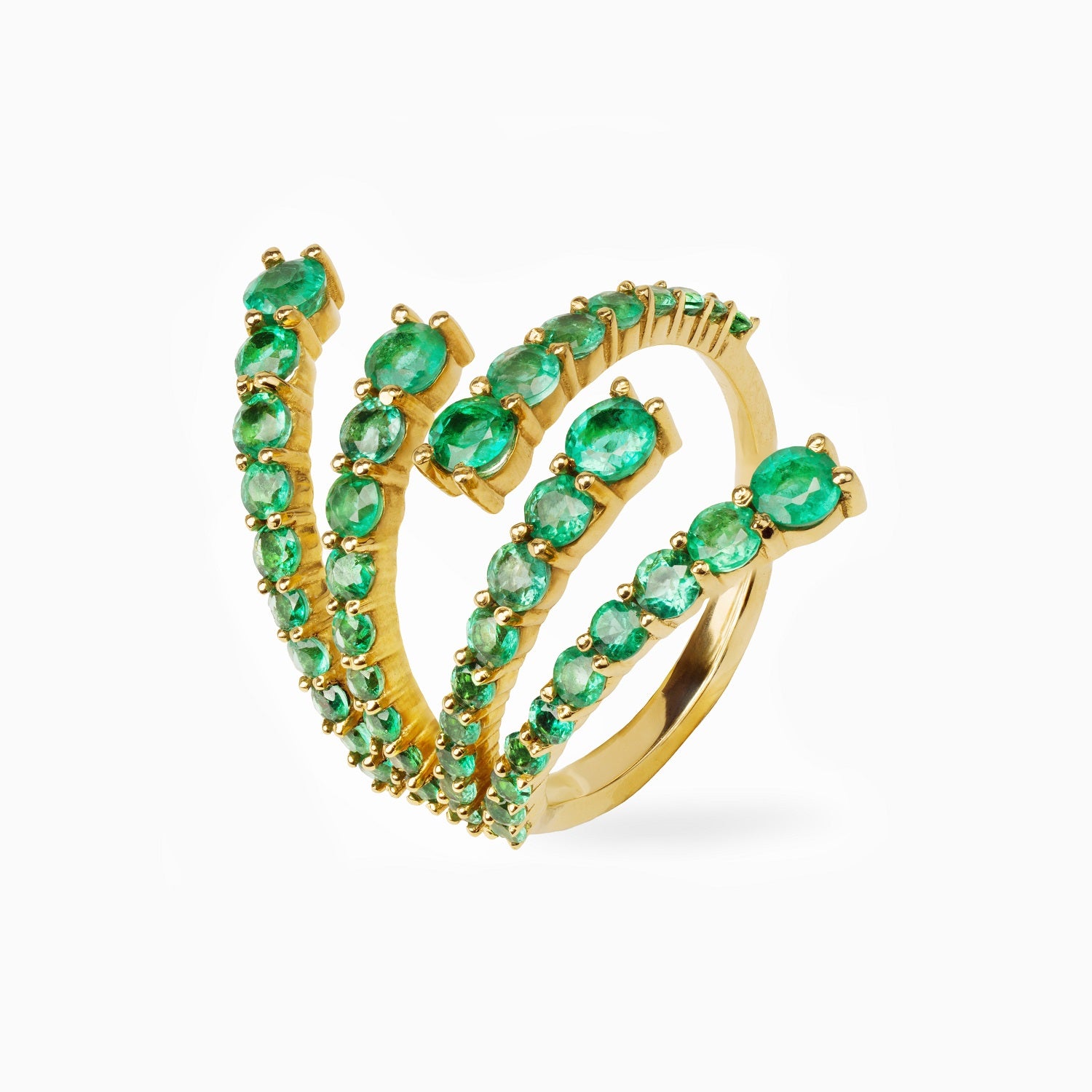 Emerald Wrap Ring