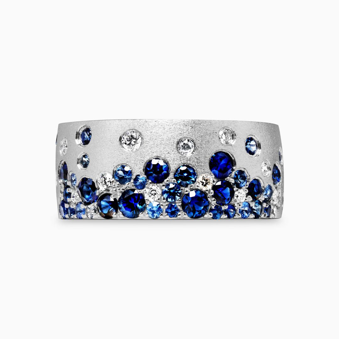 Blue Sapphire Confetti Band