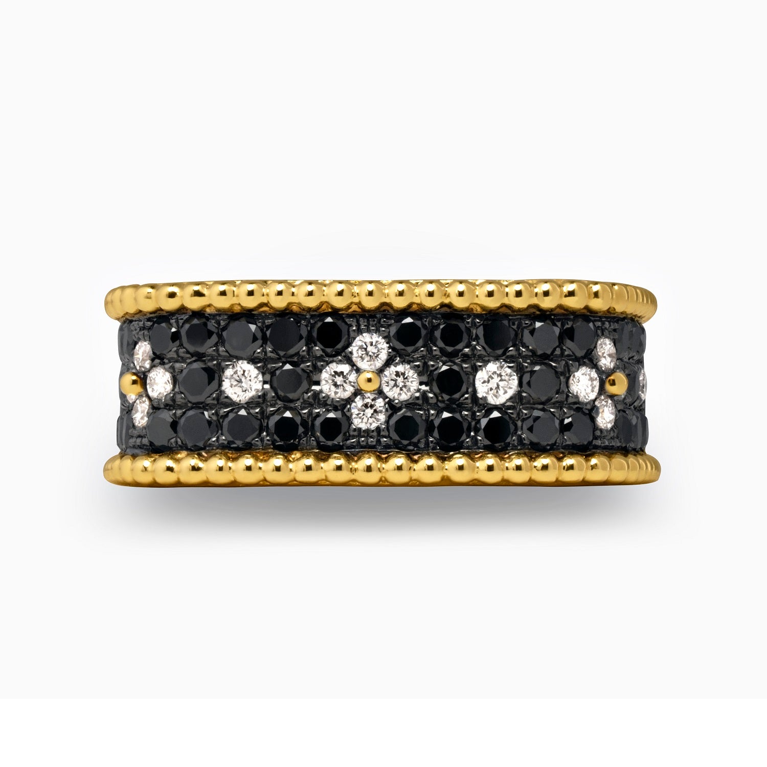 Black and White Flower Band