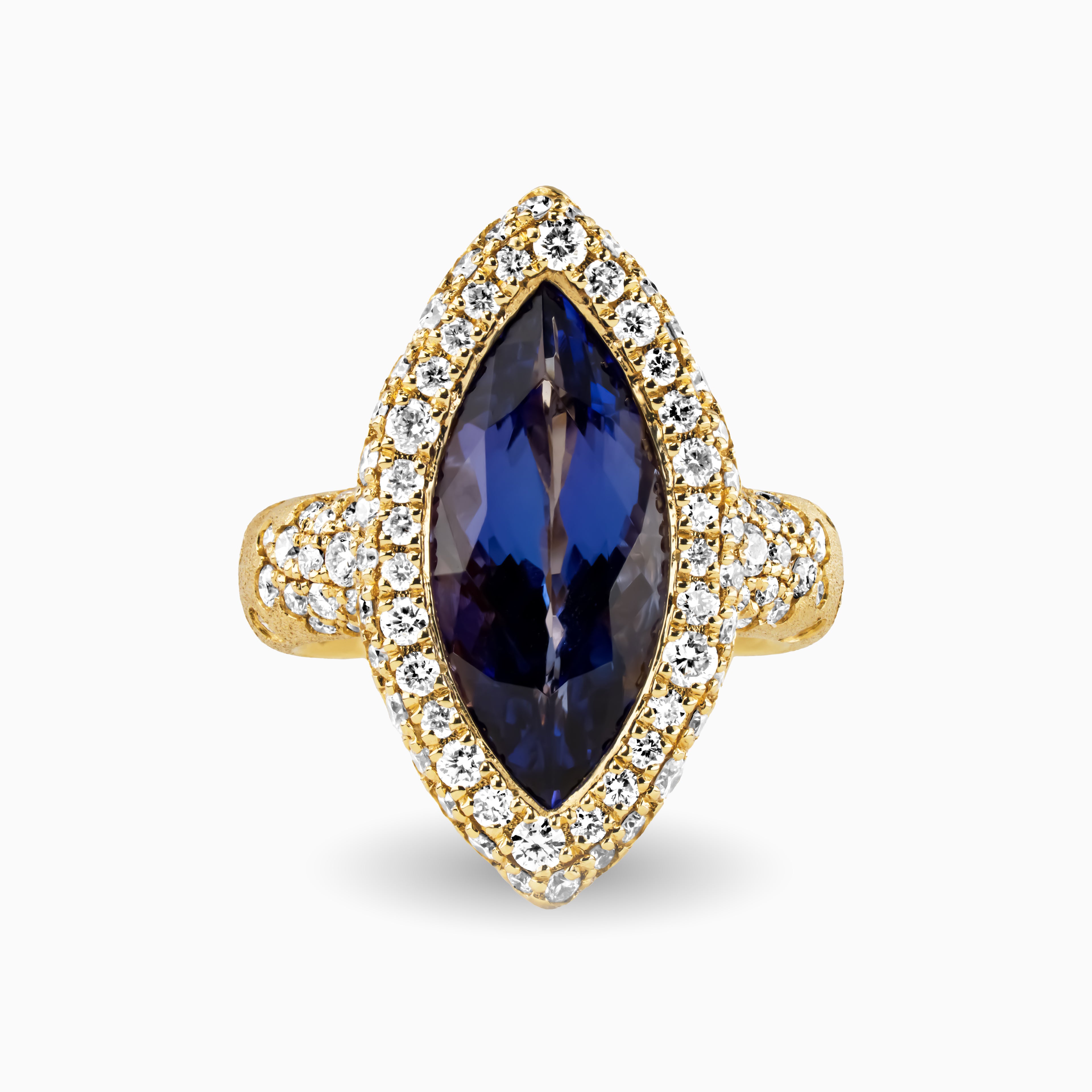 Tanzanite Diamond Confetti Ring