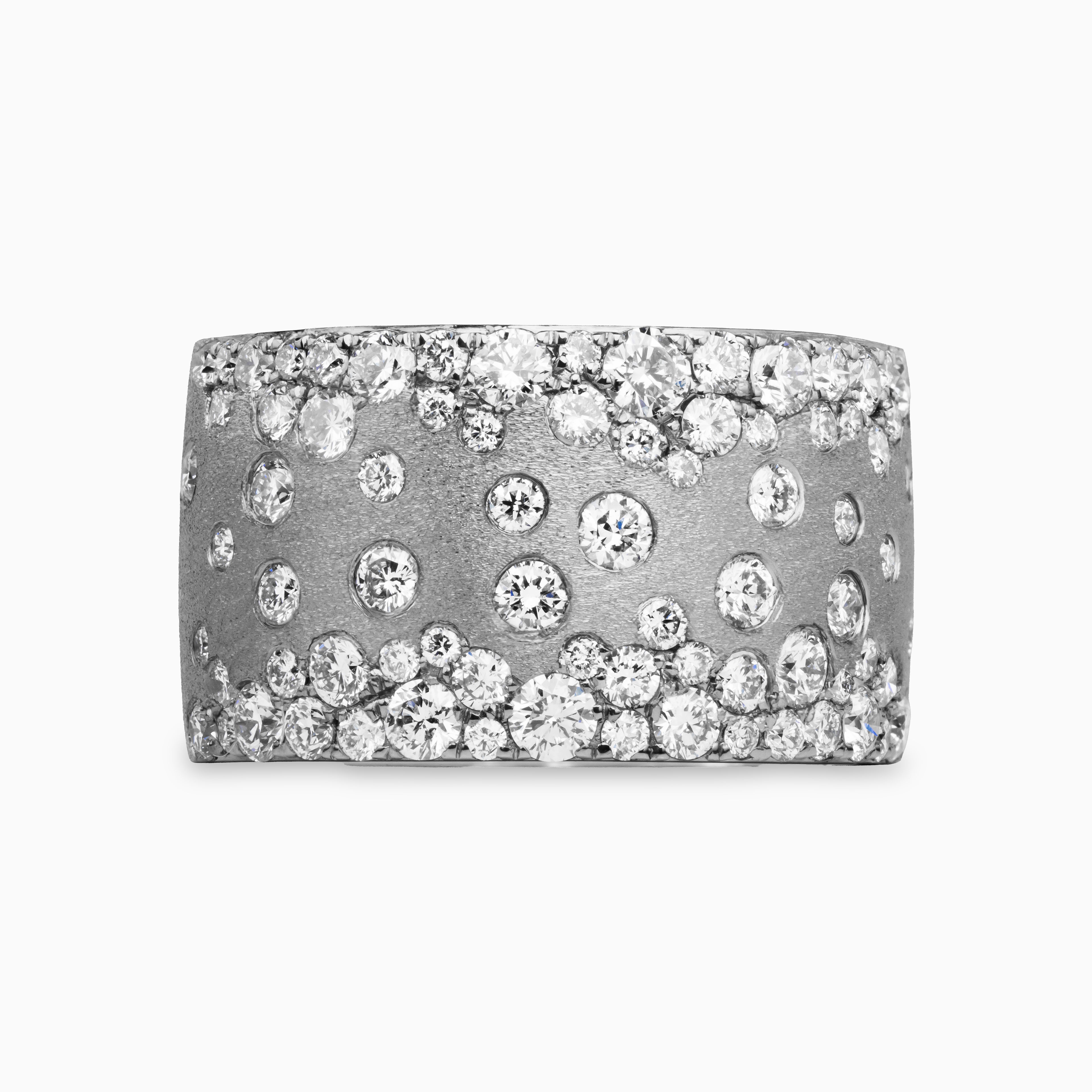 Black Satin Diamond Confetti Cigar Band