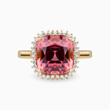 6.52ct Pink Tourmaline Ring with Diamonds