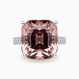 15.57ct Pink Tourmaline Ring with Diamonds