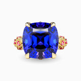 Tanzanite Flower Garden Ring