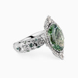 Marquise Cuprian Flower Garden Ring